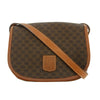Celine Macadam Triomphe Brown Leather Mini Crossbody Bag #5754