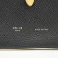Celine Medium Leather Colorblock Pattern Multifunction Wallet Black #3594 by Bolt Boutique