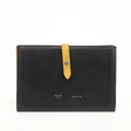 Celine Medium Leather Colorblock Pattern Multifunction Wallet Black #3594 by Bolt Boutique