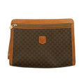 Celine Paris Brown Macadam Wristlet Clutch #2999 by Bolt Boutique