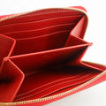 Celine Paris Red Checkered Quilt Compact Wallet #3036 by Bolt Boutique