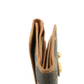 Celine Triomphe Canvas Beige x Blue Demin Compact Wallet #3950 by Bolt Boutique