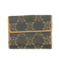 Celine Triomphe Canvas Beige x Blue Demin Compact Wallet #3950 by Bolt Boutique