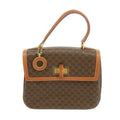 Celine Vintage Macadam Brown PVC Top Handle Handbag #3170 by Bolt Boutique