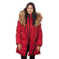 Celsius Women's Faux Fur Hooded Biker Style Puffy Coat by DailySale
