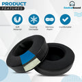 CentralSound Cooling Gel + Memory Foam Premium Replacement Ear Pad Cushions Universal Round 100mm by CentralSound