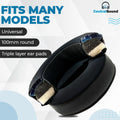 CentralSound Cooling Gel + Memory Foam Premium Replacement Ear Pad Cushions Universal Round 100mm by CentralSound
