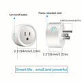 Smart WiFi Plug Outlet Adapter, Works with Alexa & Google, Timer, Voice Control, 2.4GHz Network Home Automation by DailySale