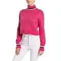 Planet Gold Derek Heart Juniors Turtleneck Cropped Sweater, Size Large by Vanessa Jane