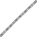 .925 Sterling Silver 1.0 Cttw Diamond Square Hybrid Link 7" Tennis Bracelet (I-J Color, I2-I3 Clarity) by Bids.com