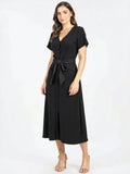 Alfani Beautiful Tie-Front Dress, Size Medium by Vanessa Jane