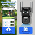 Solar WiFi Security Camera – 360° View, 10x Zoom, Night Vision & Motion Detection by DailySale