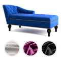 Chaise Lounge Indoor Chair Tufted Fabric, Sleeper Lounge Sofa by DailySale