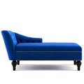 Chaise Lounge Indoor Chair Tufted Fabric, Sleeper Lounge Sofa by DailySale
