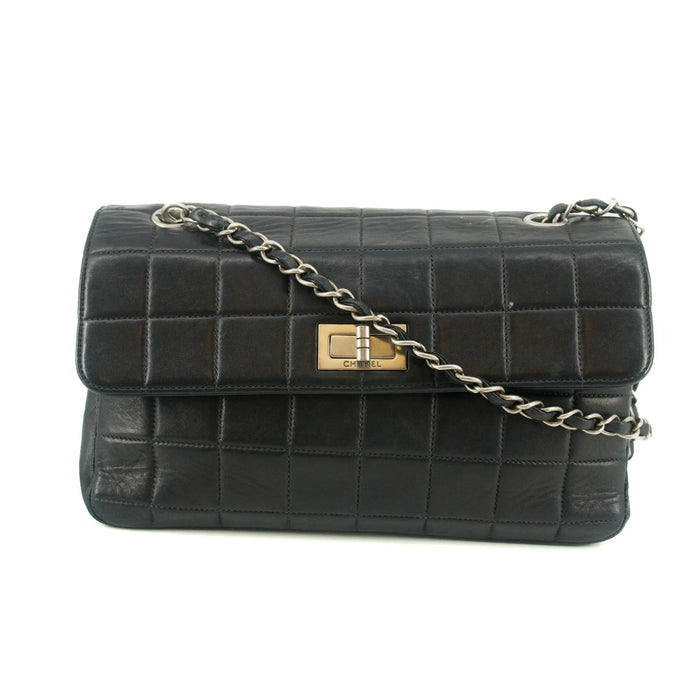 Chanel 2.55 Chocolate Bar Lambskin Shoulder Bag #6063 by Bolt Boutique