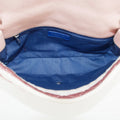 Chanel 2Way Cotton Rope Flap Bag Quilted Striped Jersey Medium 26 Series #2667 by Bolt Boutique