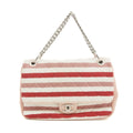 Chanel 2Way Cotton Rope Flap Bag Quilted Striped Jersey Medium 26 Series #2667 by Bolt Boutique
