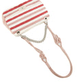 Chanel 2Way Cotton Rope Flap Bag Quilted Striped Jersey Medium 26 Series #2667 by Bolt Boutique