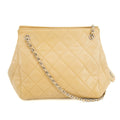 Chanel Beige Caviar Skin CC Quilted Matelasse Shoulder Bag #3761 by Bolt Boutique