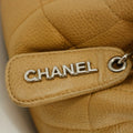 Chanel Beige Caviar Skin CC Quilted Matelasse Shoulder Bag #3761 by Bolt Boutique