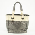 Chanel Bicolor Paris-Biarritz PM Quilted Grey Tote Bag #2334 by Bolt Boutique