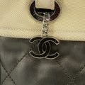 Chanel Bicolor Paris-Biarritz PM Quilted Grey Tote Bag #2334 by Bolt Boutique