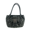 Chanel Black Calfskin Sloane Square Tote 3D Quilted Tote Bag #2707 by Bolt Boutique