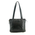 Chanel Black Caviar Skin Logo LAX Embroidered Shoulder Bag #3771 by Bolt Boutique