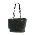 Chanel Black Caviar Skin Quilted Coco Mark PST Shoulder Bag #3628 by Bolt Boutique