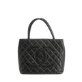 Chanel Black Caviar Skin Quilted Medallion Tote Bag 5 Series #3974 by Bolt Boutique