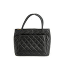 Chanel Black Caviar Skin Quilted Medallion Tote Bag 5 Series #3974 by Bolt Boutique