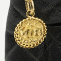 Chanel Black Caviar Skin Quilted Medallion Tote Bag 5 Series #3974 by Bolt Boutique