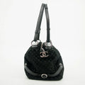 Chanel Black CC Coco Mark Suede One Shoulder Bag 10 Series #2819 by Bolt Boutique