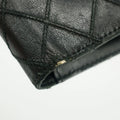 Chanel Black Diamond Quilted Lambskin Long Wallet #3160 by Bolt Boutique