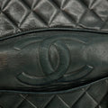 Chanel Black Lambskin Quilted Top Logo Shoulder Bag #4732 by Bolt Boutique