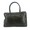 Chanel Black Lambskin V Stiched Shoulder Bag #9426