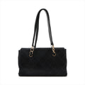 Chanel Black Nubuck Leather Wild Stitch Shoulder Bag Black Gold Metal Fittings 7 Series #2875 by Bolt Boutique