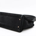 Chanel Black Nubuck Leather Wild Stitch Shoulder Bag Black Gold Metal Fittings 7 Series #2875 by Bolt Boutique