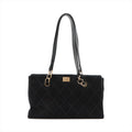 Chanel Black Nubuck Leather Wild Stitch Shoulder Bag Black Gold Metal Fittings 7 Series #2875 by Bolt Boutique