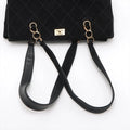 Chanel Black Nubuck Leather Wild Stitch Shoulder Bag Black Gold Metal Fittings 7 Series #2875 by Bolt Boutique