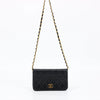 Chanel Black Quilted Lambskin Matelasse Mini Chain Bag