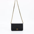 Chanel Black Quilted Lambskin Matelasse Mini Chain Bag by Bolt Boutique
