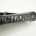 Chanel Black Vinyl Reverso Medium Boy Bag 15 Series #3975 by Bolt Boutique