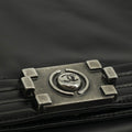 Chanel Black Vinyl Reverso Medium Boy Bag 15 Series #3975 by Bolt Boutique