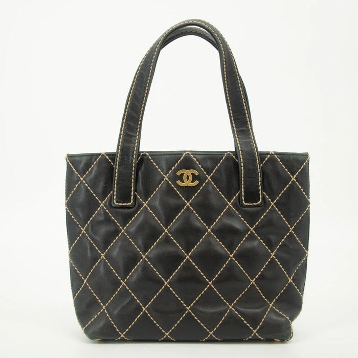 Chanel Black Wild Stitch Quilted Handbag Small #2554 by Bolt Boutique