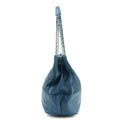 Chanel Blue Calfskin Perforated Up In the Air Shoulder Bag 17 Series #3757 by Bolt Boutique