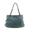 Chanel Blue Lambskin Quilted Gunmetal Chain Shoulder Bag #3741 by Bolt Boutique