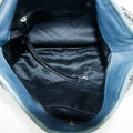 Chanel Blue Lambskin Quilted Gunmetal Chain Shoulder Bag #3741 by Bolt Boutique