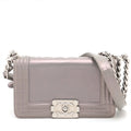 Chanel Boy 20 Limited Edition Reverso Glazed Iridescent Calfskin Shoulder Bag 16 Series #2889 by Bolt Boutique
