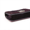 Chanel Boy 20 Small Purple Velvet Chain Shoulder Bag Purple Gunmetal Fittings 17 Series #3748 by Bolt Boutique